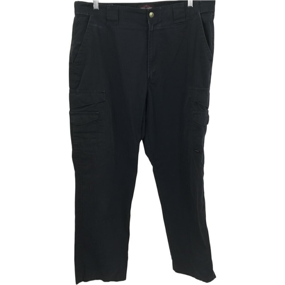 Tru Spec Ripstop Blue Utility Pants Size 38 x 32 Double Knee Pockets Work